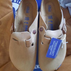 Birkenstock Boston tobacco brown 40 NARROW NWT